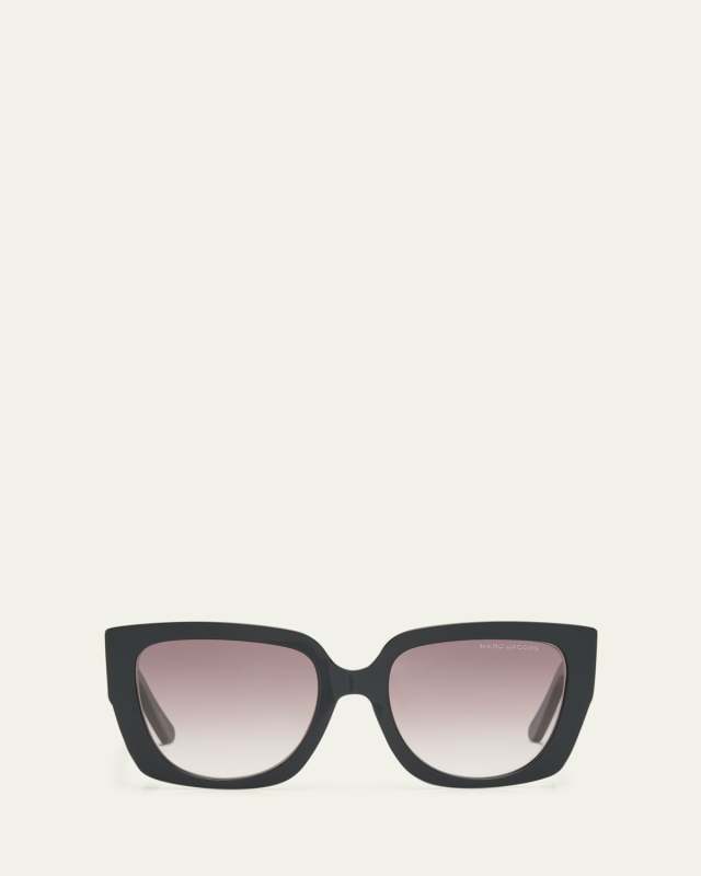 Cut-Out Logo Acetate Butterfly Sunglasses
